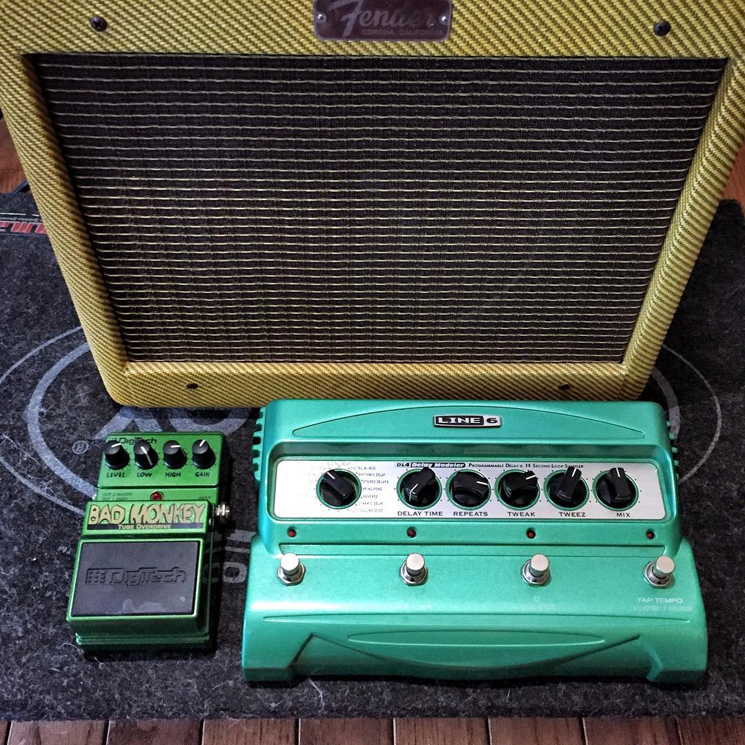 It’s green pedal day! 🍀 #badmonkey #line6 #line6dl4