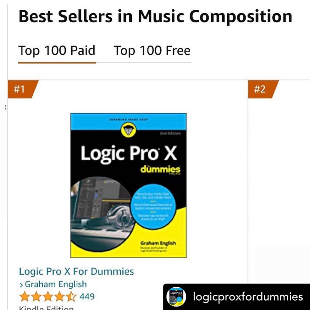 Logic Pro X For Dummies – #1 Best-Seller in Music Composition