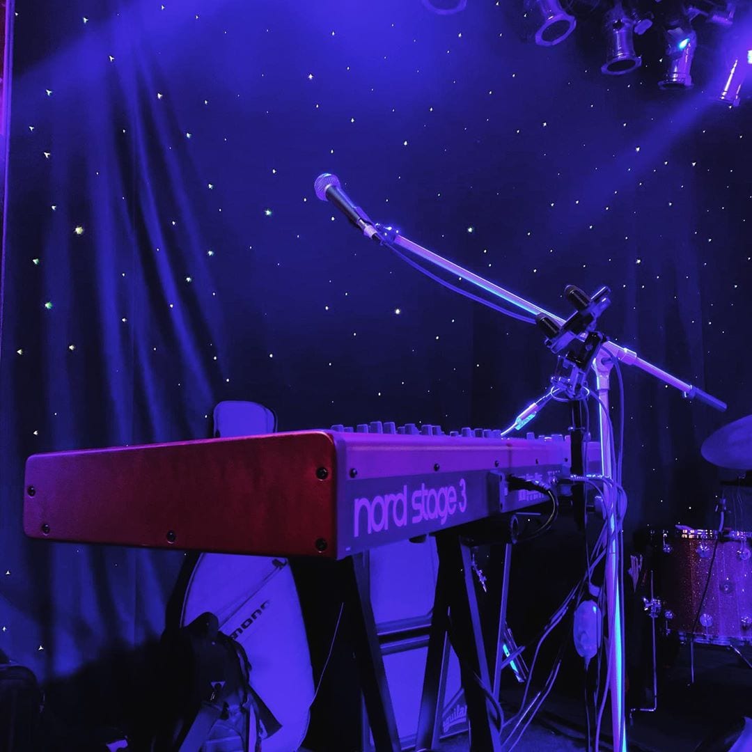 Fun night playing with @hotmessboston @newportbluescafe @nordkeyboards