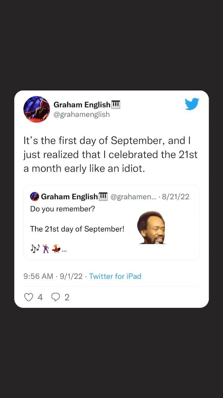Happy Earth Wind and Fire Day!