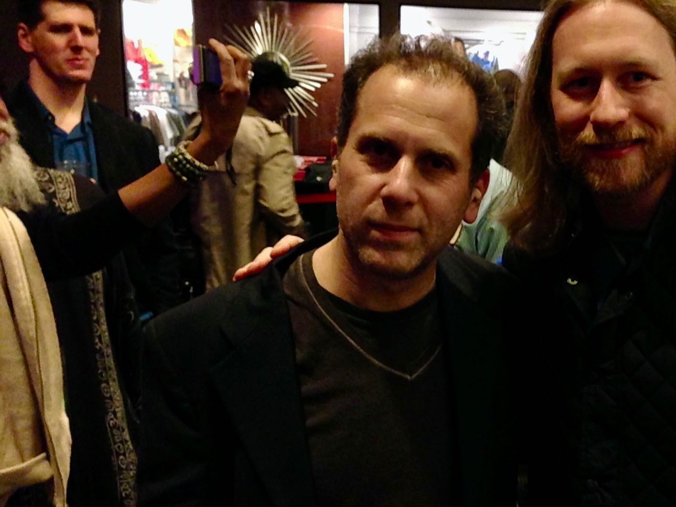 Me and @larrygoldings. That beard on the left is Dr. Lonnie Smith. RIP.