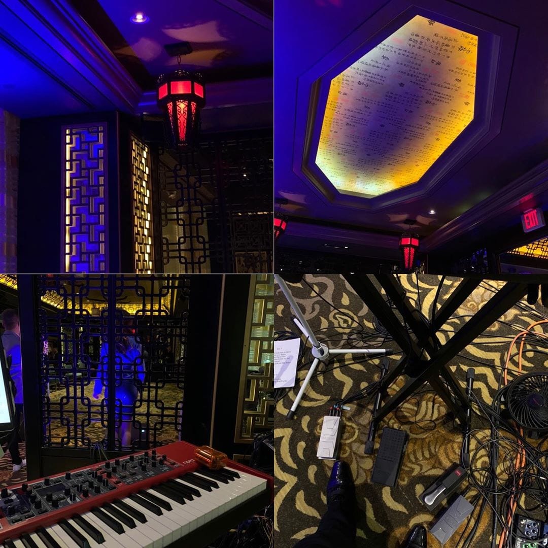 The scene at this gig tripped me out. Felt like I was in a John Wick movie. 🥋🎹 ⚔️